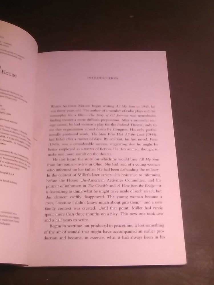 All my sons - Arthur Miller  (P12)