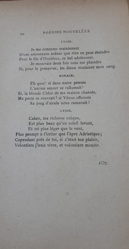 poesies nouvelles