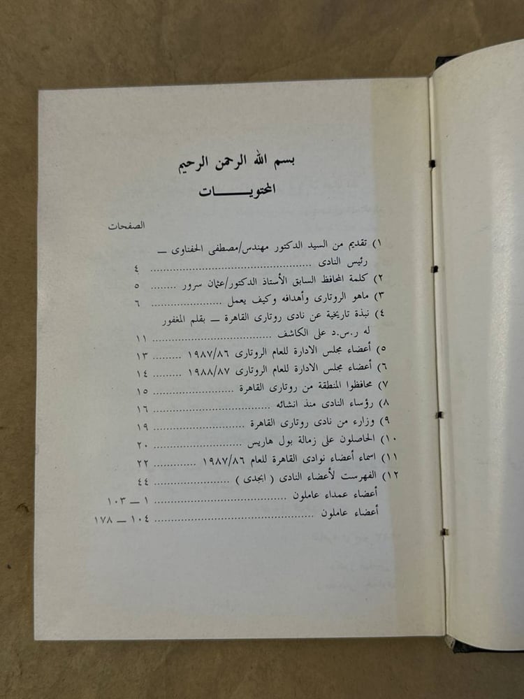 دليل اعضاء نادي روتاري القاهرة