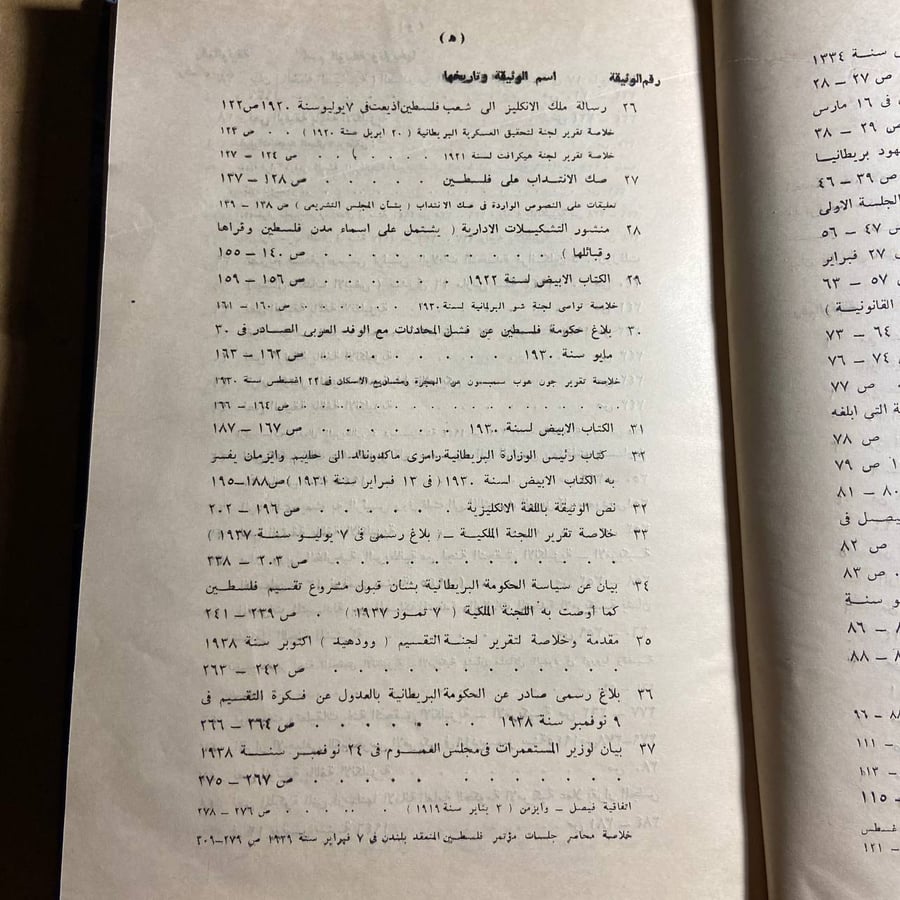 الوثائق الرئيسية في قضية فلسطين-الأمانة العامة-بفلسطين-Z5