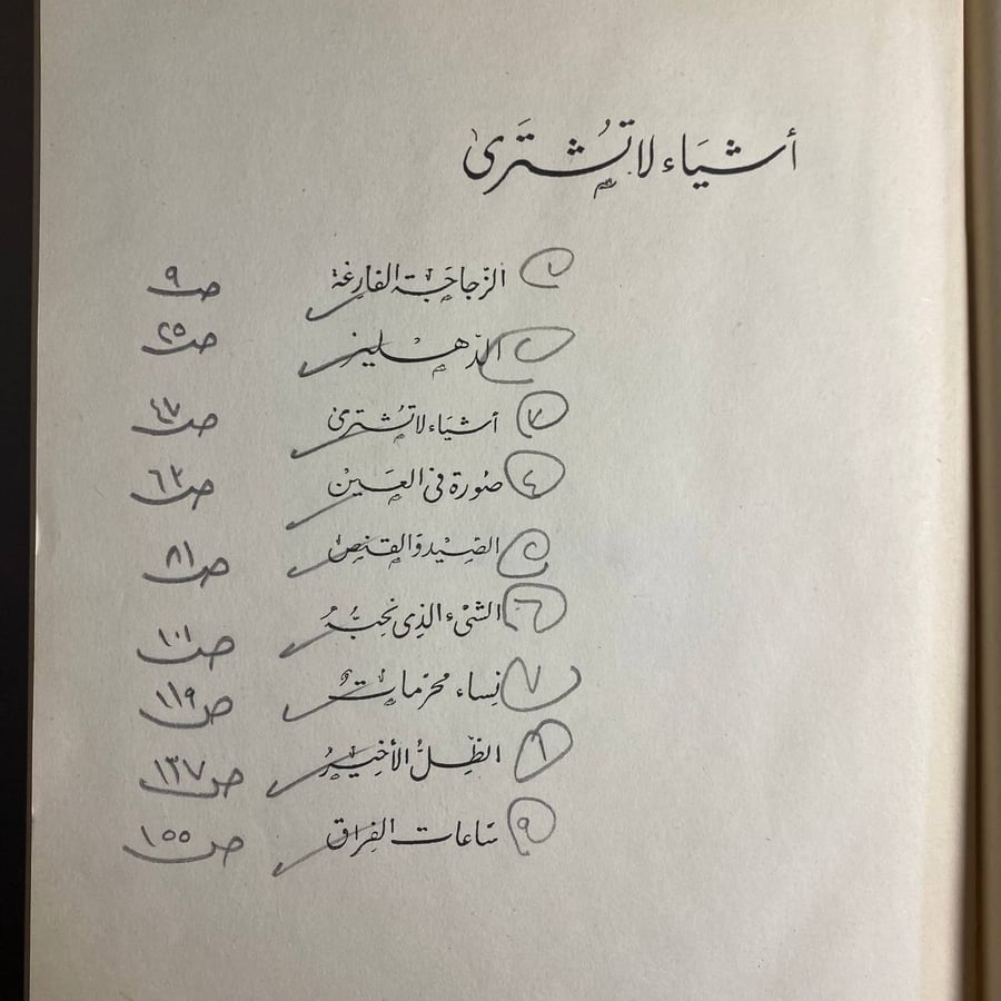 اشياء لاتشترى -امين غراب