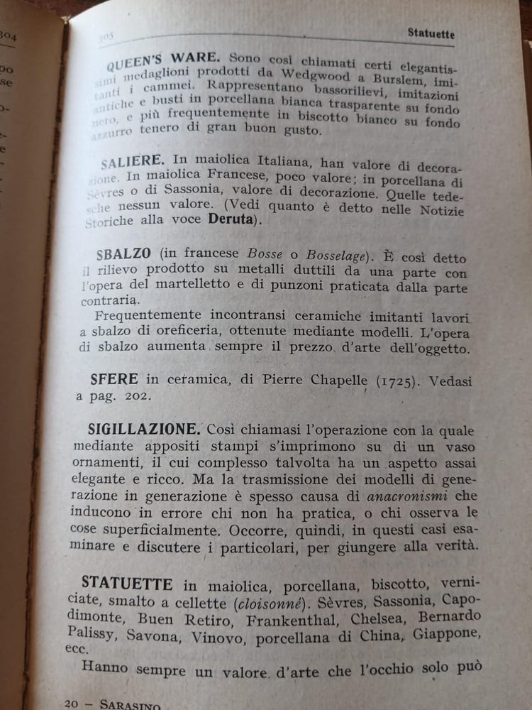 lamatore di maioliche e popcellane(W26)
