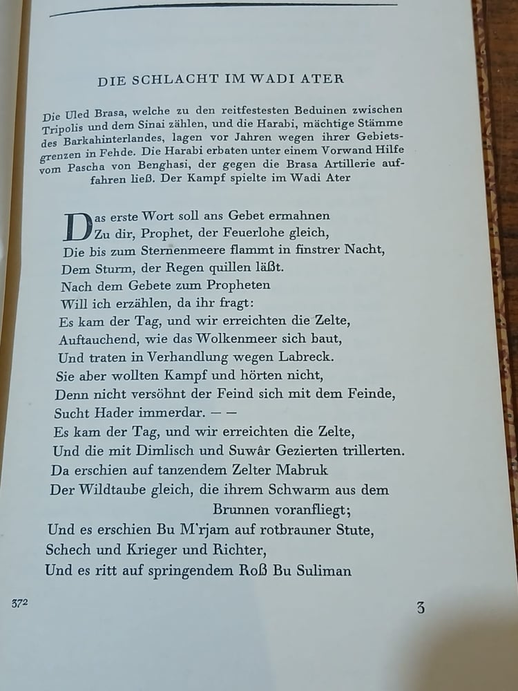 beduinischer divan lieder aus demlibyschen sandmeer