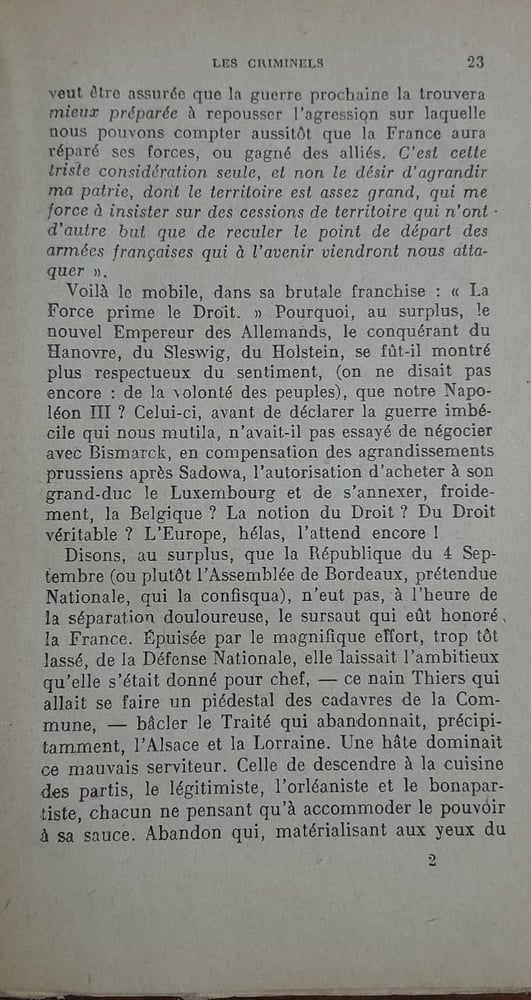 les criminels  (P0)