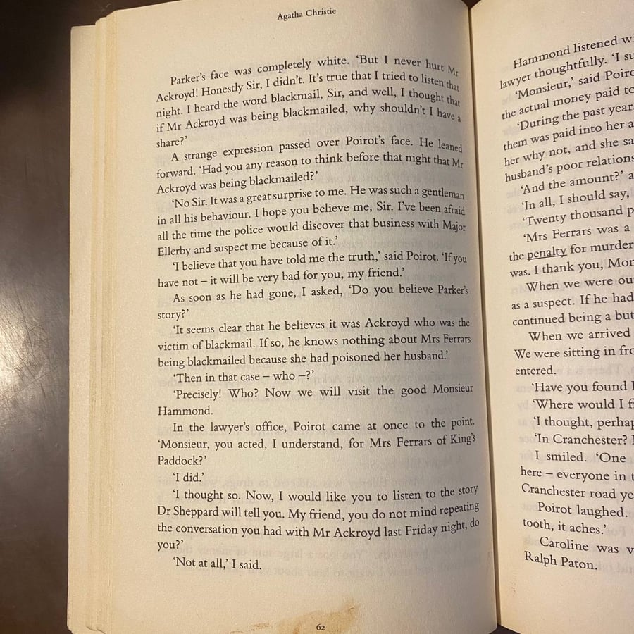 The murder of roger ackroyd-agatha christie-ms