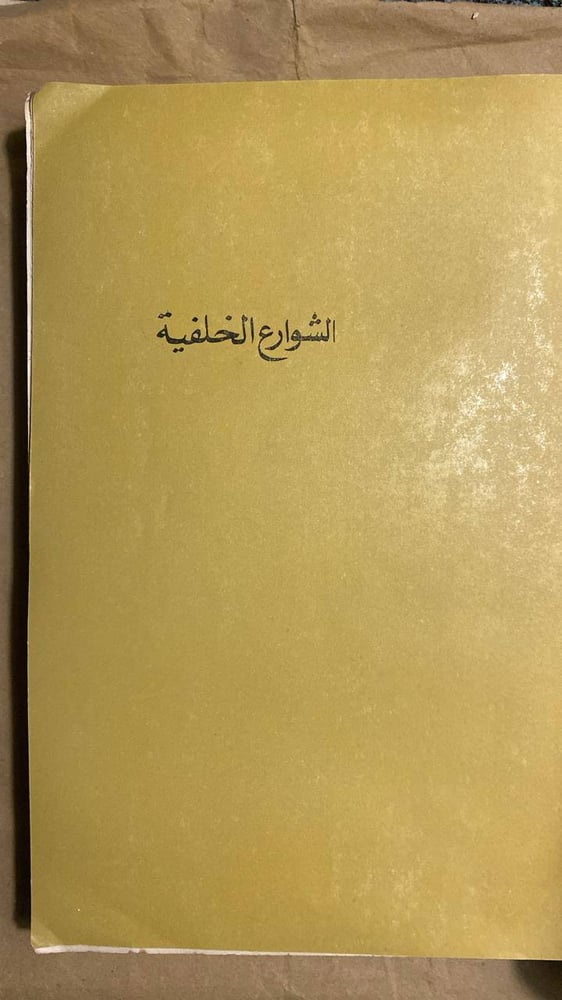 الشوارع الخلفية -عبدالرحمن الشرقاوى