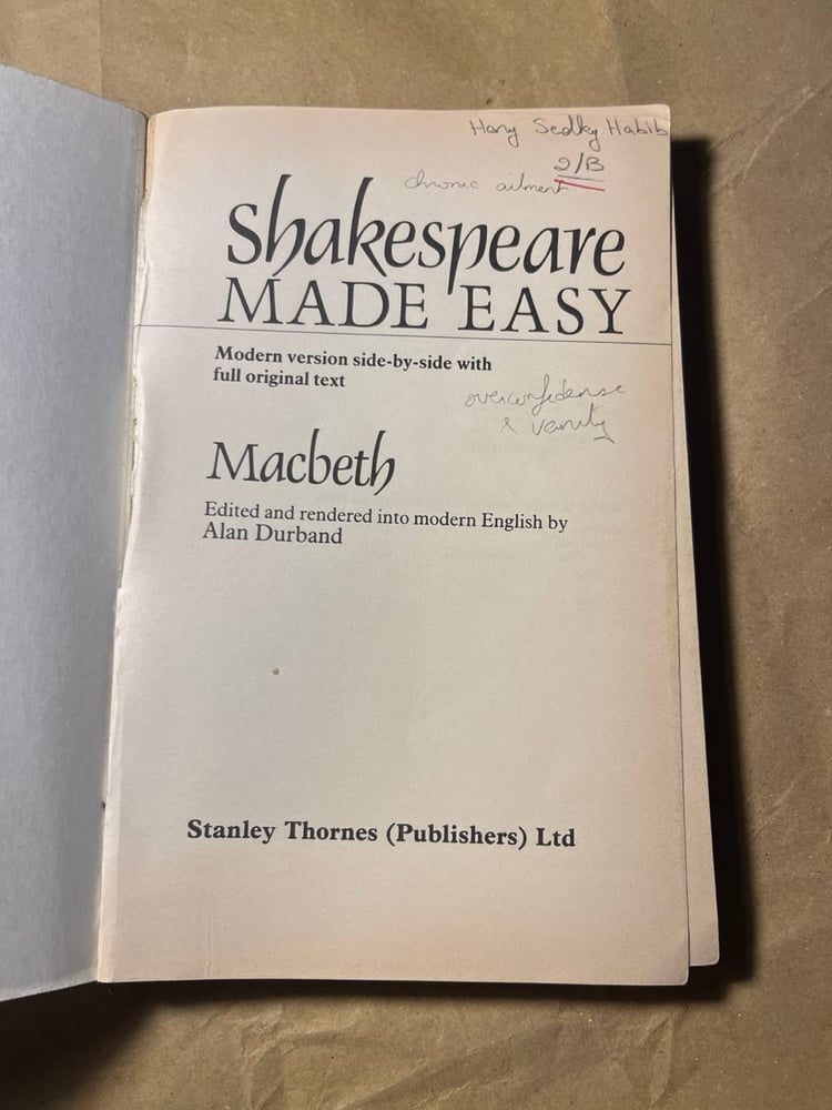 Macbeth - Shakespeare (P14)
