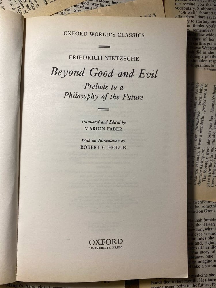 Beyond good and evil - Friedrich Nietzsche