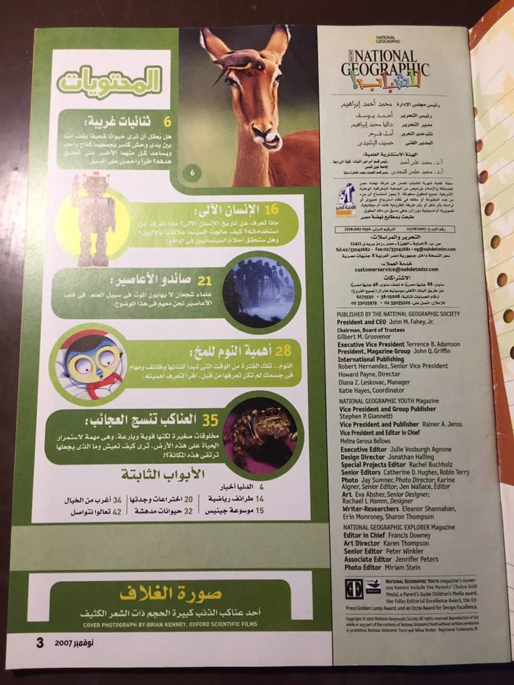 العناكب تنسج العجائب - مجلة ناشونال جيوغرافيك-MS