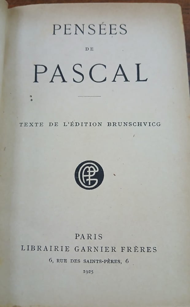 pensees de pascal