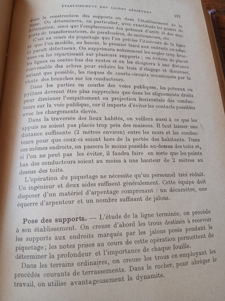 lignes electriques aeriennes
