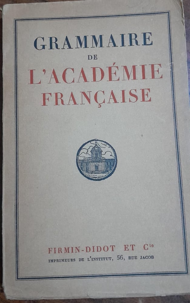 grammaire de lacademie francaise