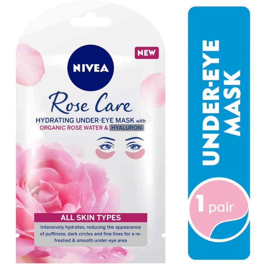 Nivea Rose Care Hydrating Under Eye Mask 1 Pcs