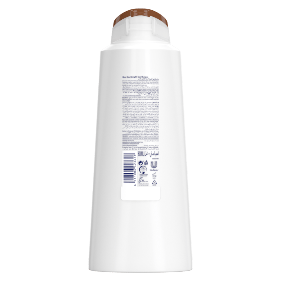 Dove Hair Shampoo 600 Ml Nourishing Oil Care