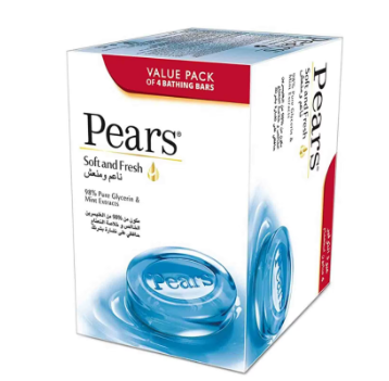 Pears Soft And Fresh Pathing Bars 125 Gm 4 Pcs