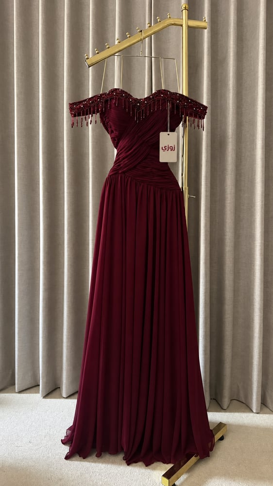فستان سهره برغندي