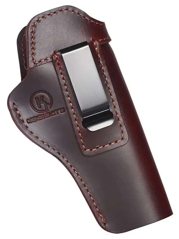 A hidden leather pouch from genuine leather from Kousibat model 1911 compatible with Colt/Springfield/Sig/Browning/S & W 1911