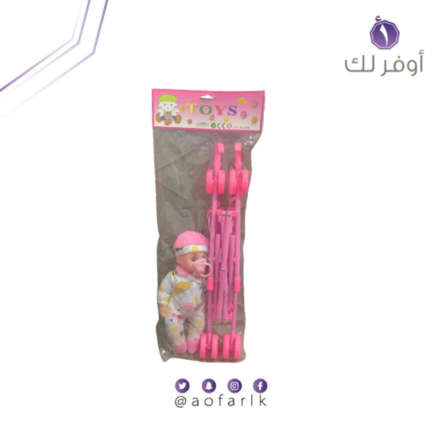 لعبة دميه مع عربه