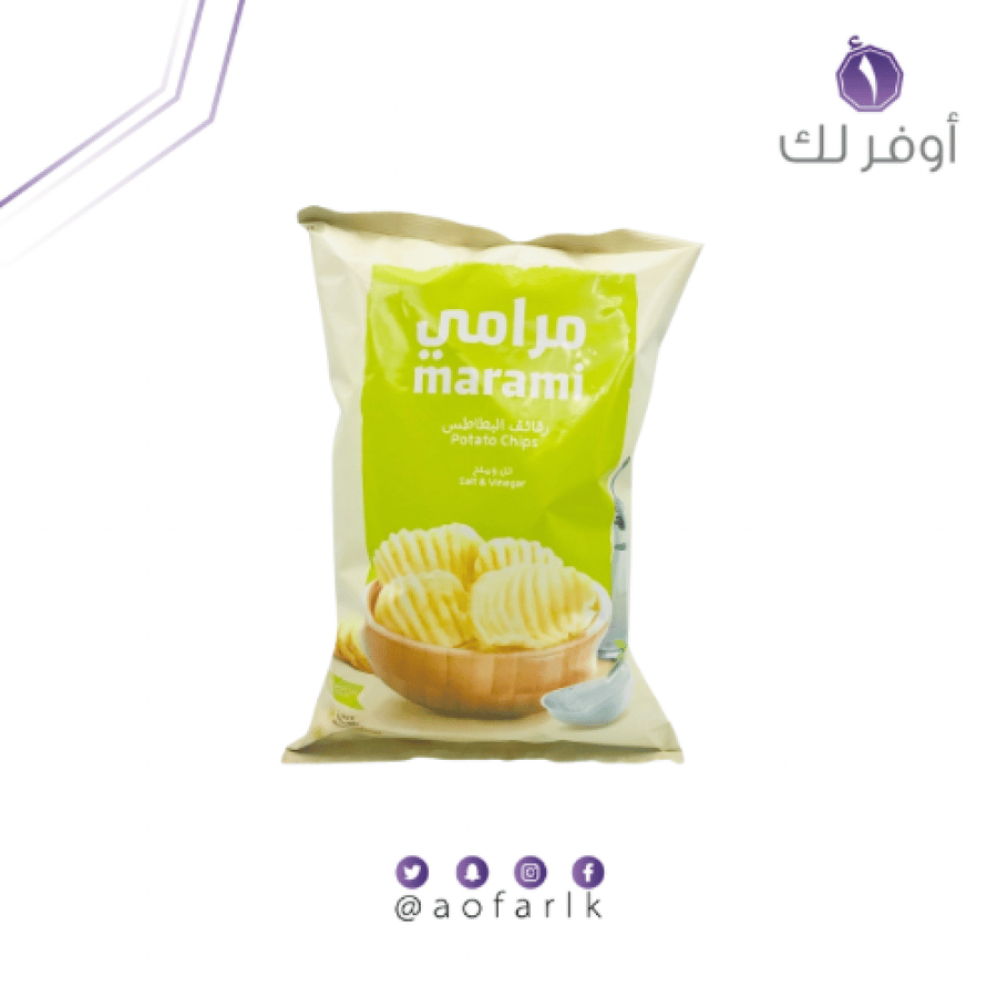 بطاطس مرامي ملح وخل عائلي 100 جم
