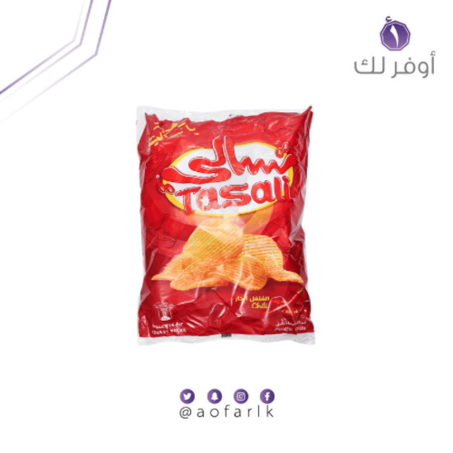 تسالي رقائق بطاطس بنكهة الفلفل 21 × 12 جم