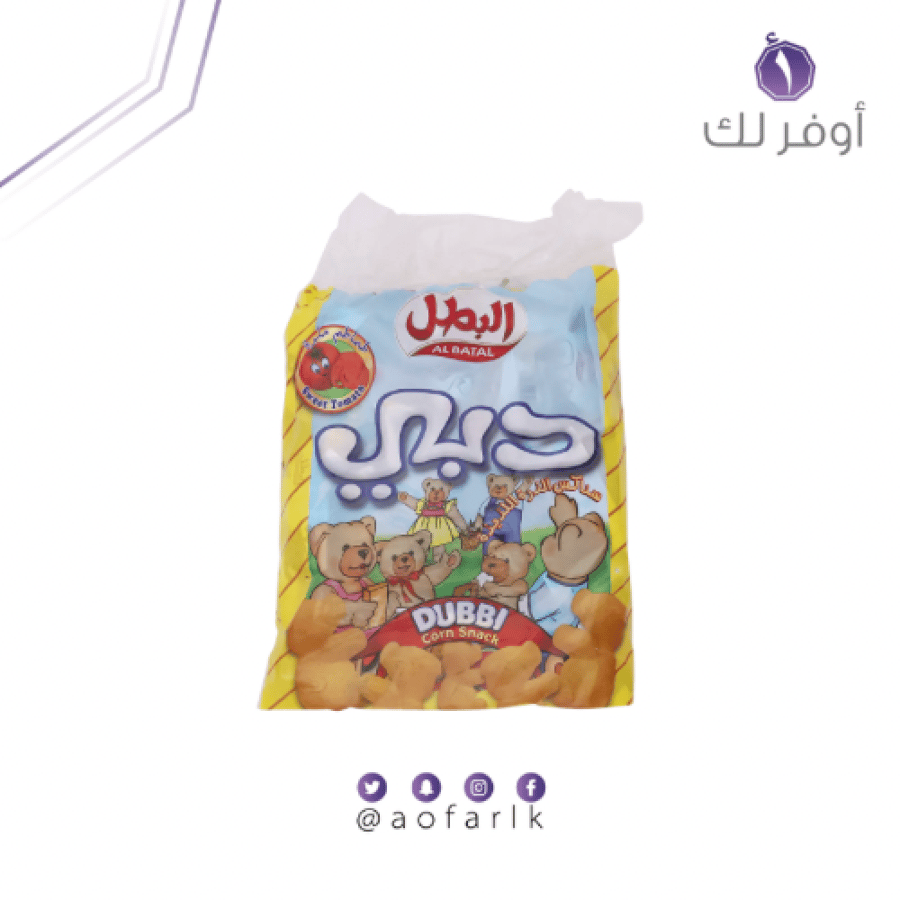 البطل دبي منتفخات الذرة دبي بالطماطم علبة 20 * 15جم