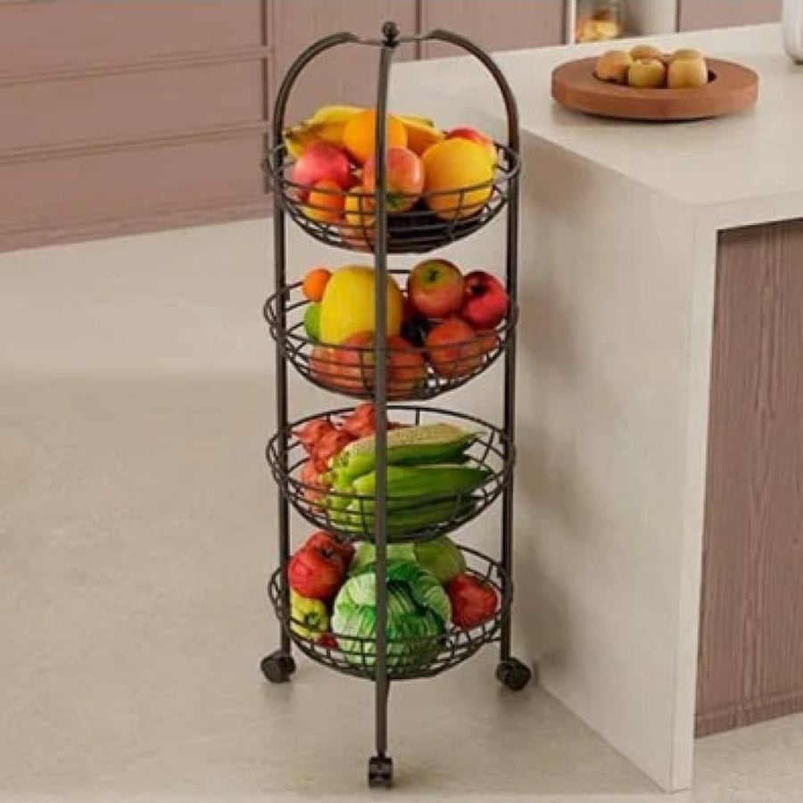 Home storage basket 4 tiers