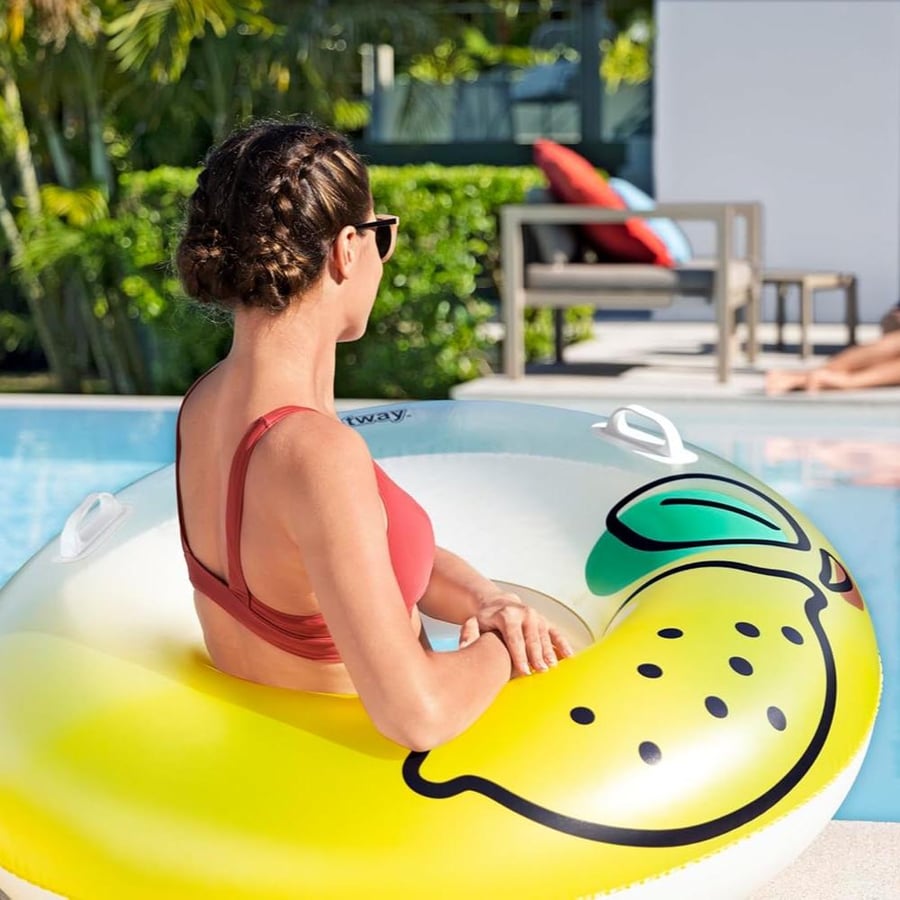 عوامة سباحة بمقابض لون ليموني Fresh Squeezed Lemon Swim Tube Bestway 36448