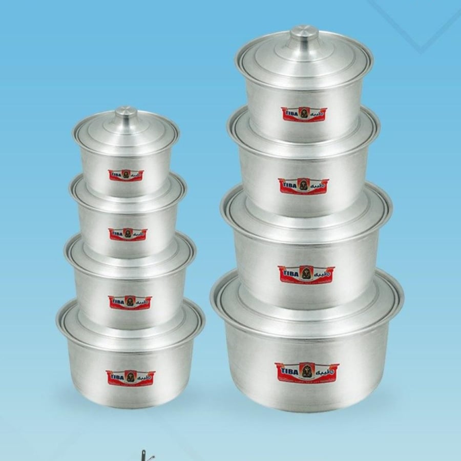 Egyptian pot set 8 pieces size 16 to 26 sanding 21169-17