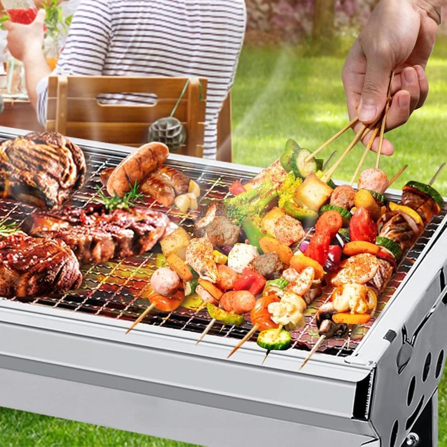 Portable charcoal grill 73x33 cm