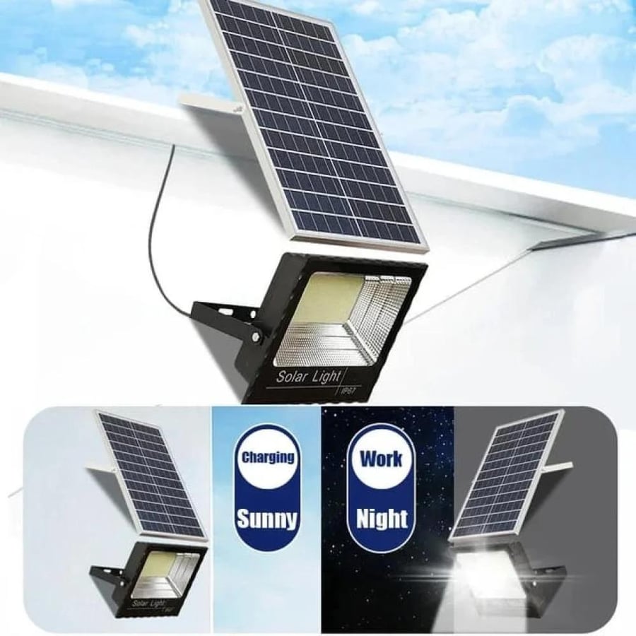 Solar-powered flashlight 400 watt DENX DX2075