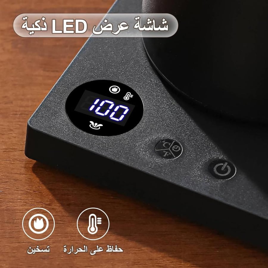 غلاية كهربائية ذكية V60 مع تحكم بالحرارة DENX DX3805