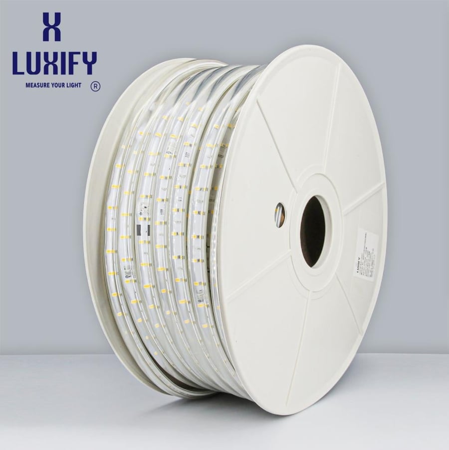 Light strip decoration two white lines 50 meters with LENS design