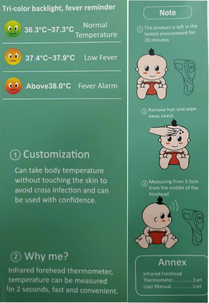 Throwing residents to measure body temperature remotely