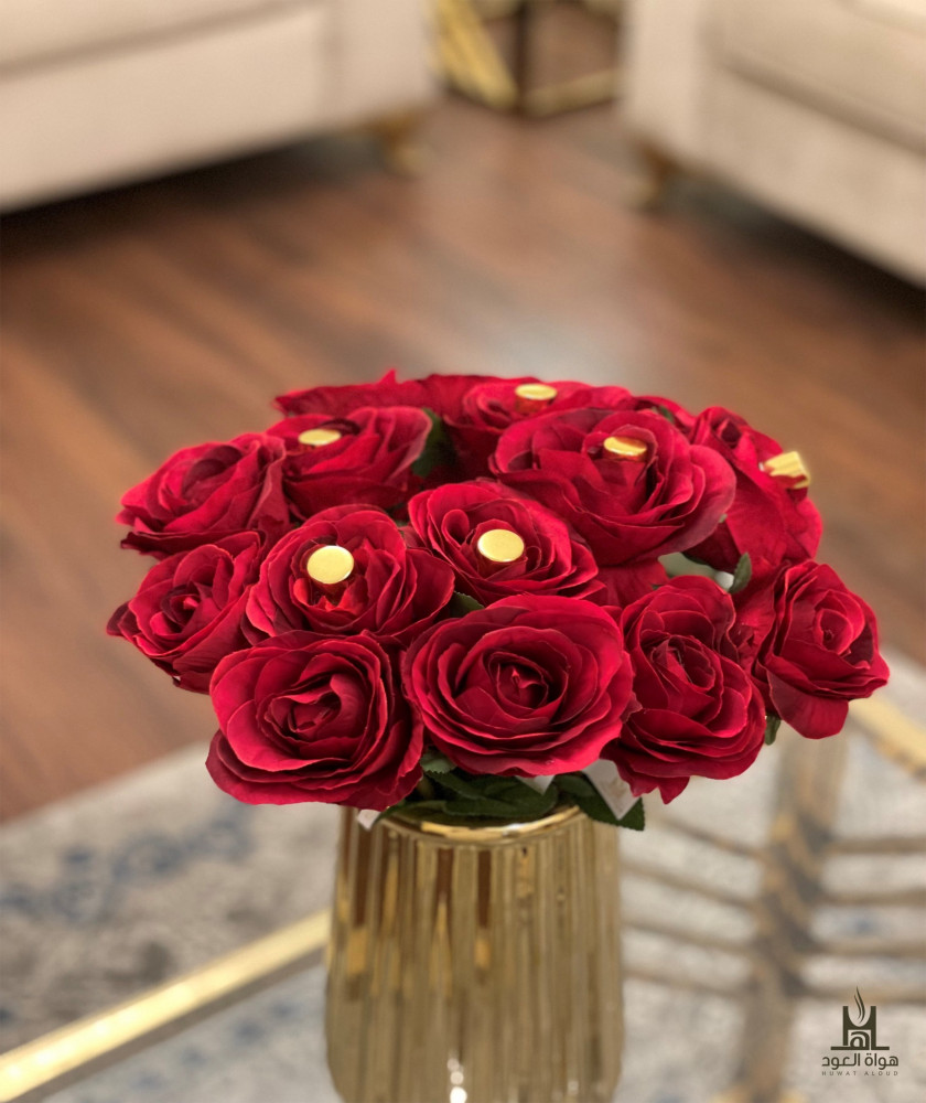 فازة ذهبية فاخرة - كبيرة