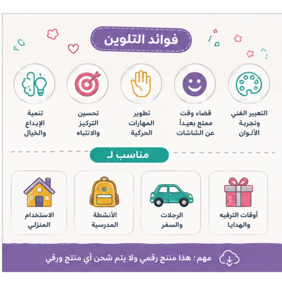 أنا أحب السيارات | كتاب تلوين سيارات للأطفال – 52 صفحة