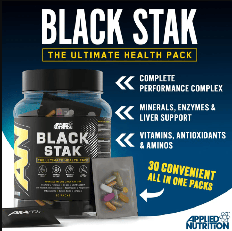 مكمل غذائي Black Stak – دعم الطاقة والعضلات بأفضل نتيجة - سابس
