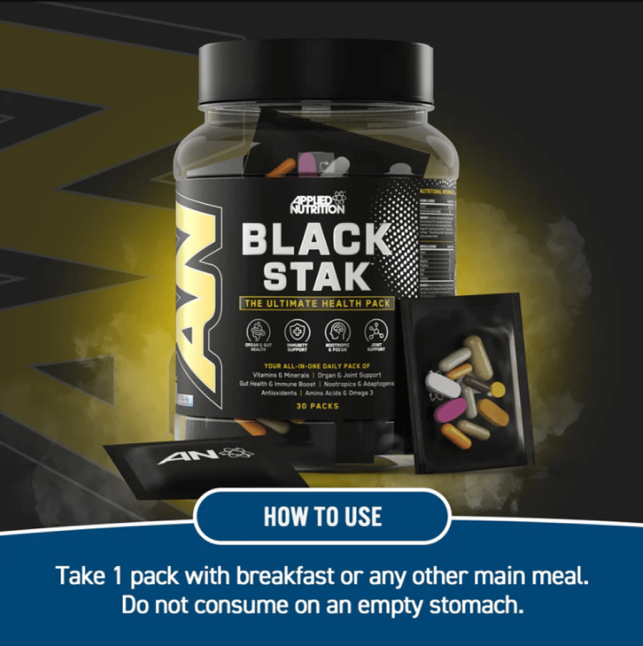 مكمل غذائي Black Stak – دعم الطاقة والعضلات بأفضل نتيجة - سابس