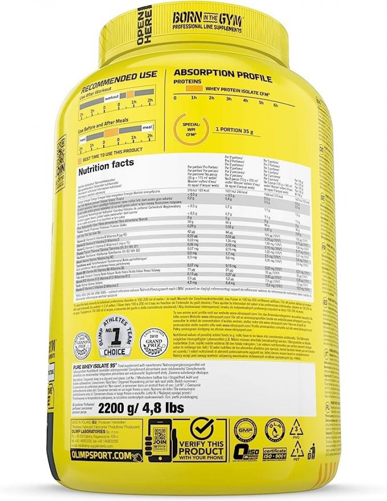 OLIMP WHEY PROTEIN GOLD EDITION 2.27 KG OLIMP WHEY PROTEIN COMPLEX