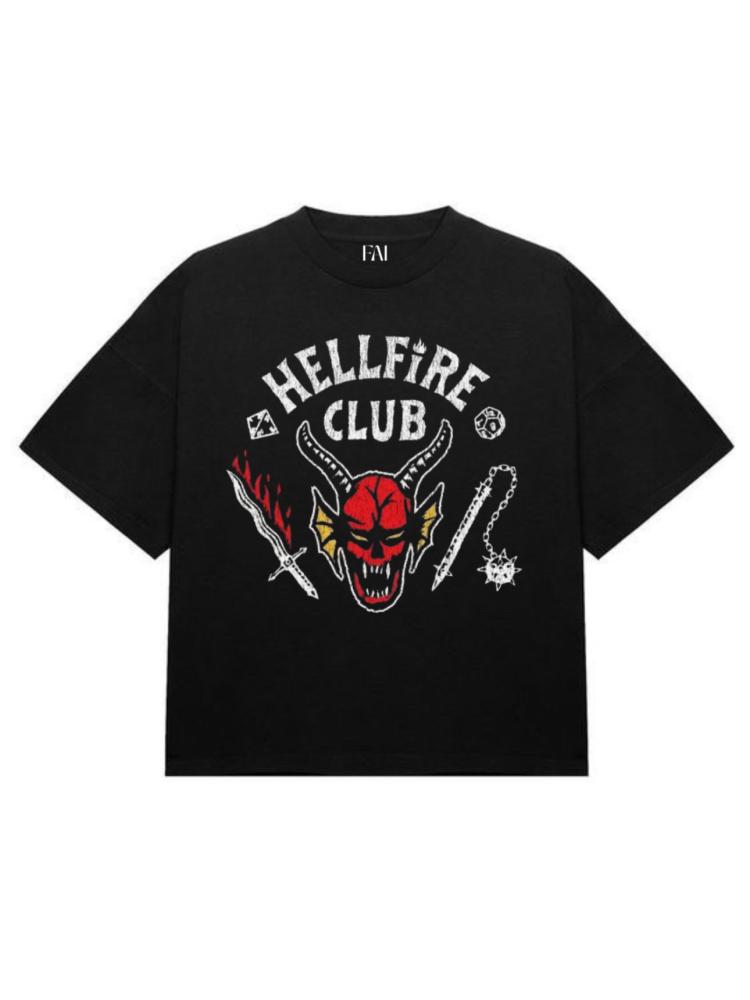 تيشيرت Stranger Things Hellfire Club