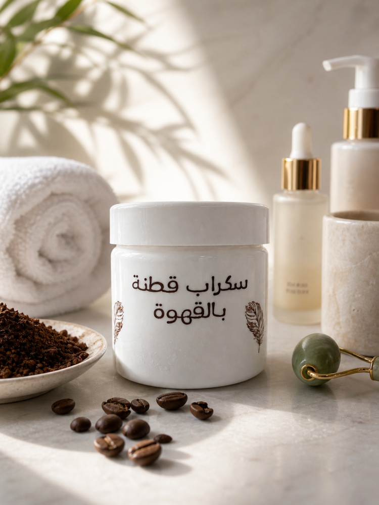 سكراب قطنه بالقهوه