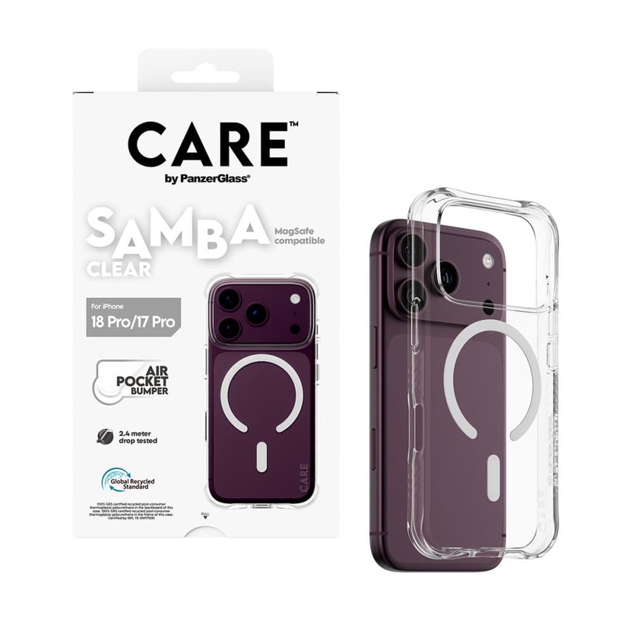 بانزر جلاس CARE كفر شفاف  ماج سيف للايفون 18 برو