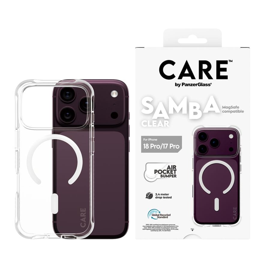 بانزر جلاس CARE كفر شفاف  ماج سيف للايفون 18 برو