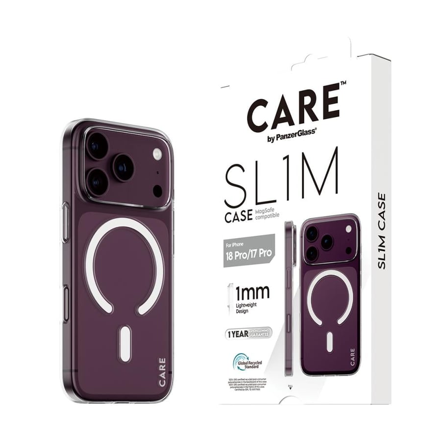 بانزر جلاس CARE كفر شفاف سليم ماج سيف للايفون 18 برو