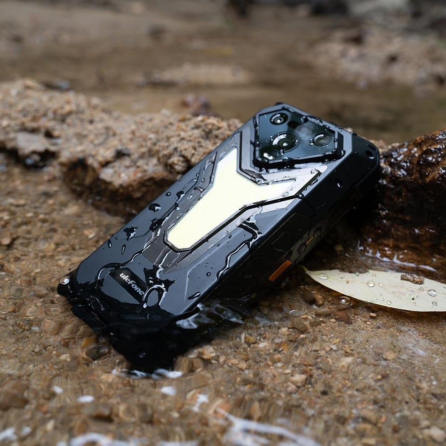 Ulefone Armor 34 Pro, 512GB internal storage and 16GB RAM, with projector, black color.