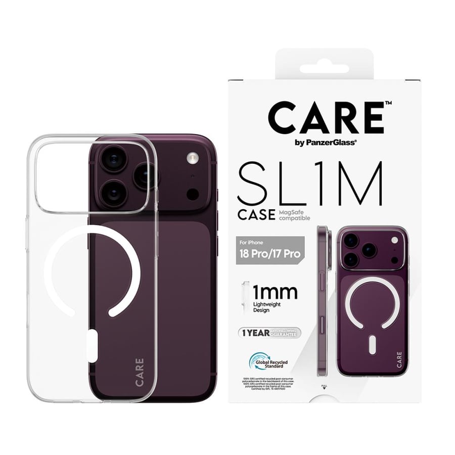 بانزر جلاس CARE كفر شفاف سليم ماج سيف للايفون 18 برو