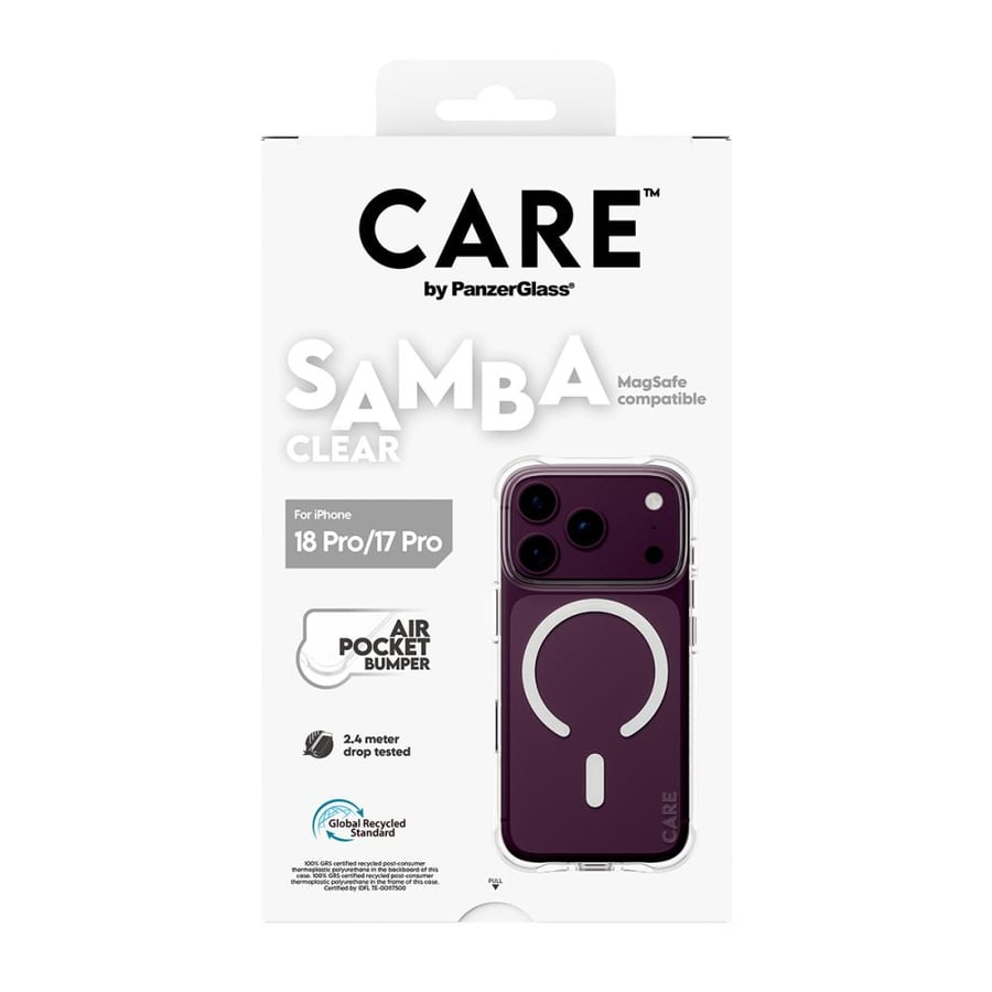 بانزر جلاس CARE كفر شفاف  ماج سيف للايفون 18 برو