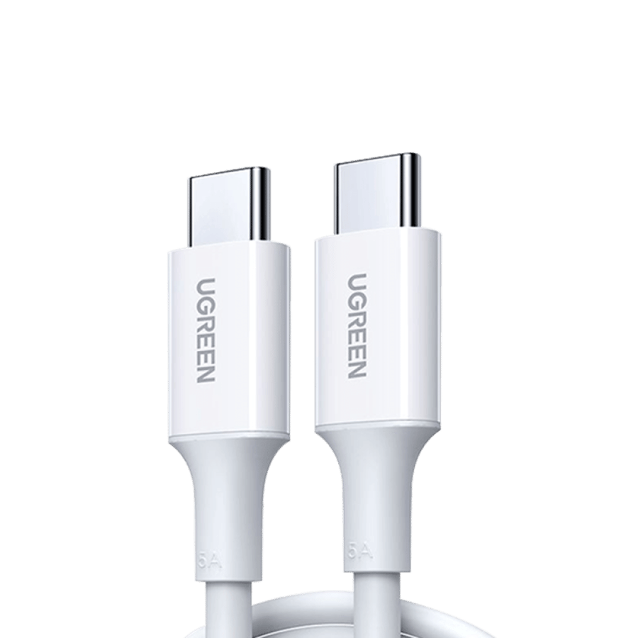 يوجرين سلك شاحن  من USB-C إلى USB-C بطول 1 م  100 واط- أبيض
