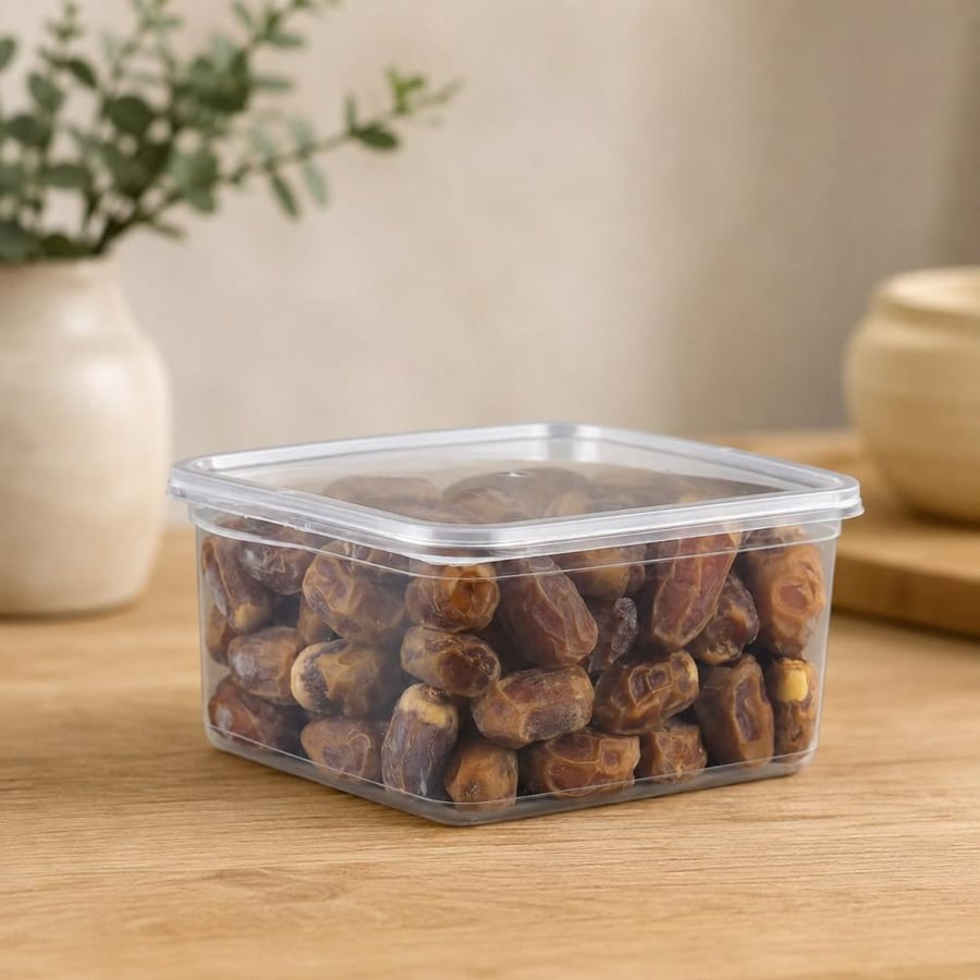 علب بلاستيك للميكروويف بغطاء شفاف -2000مل/العدد 10 علب