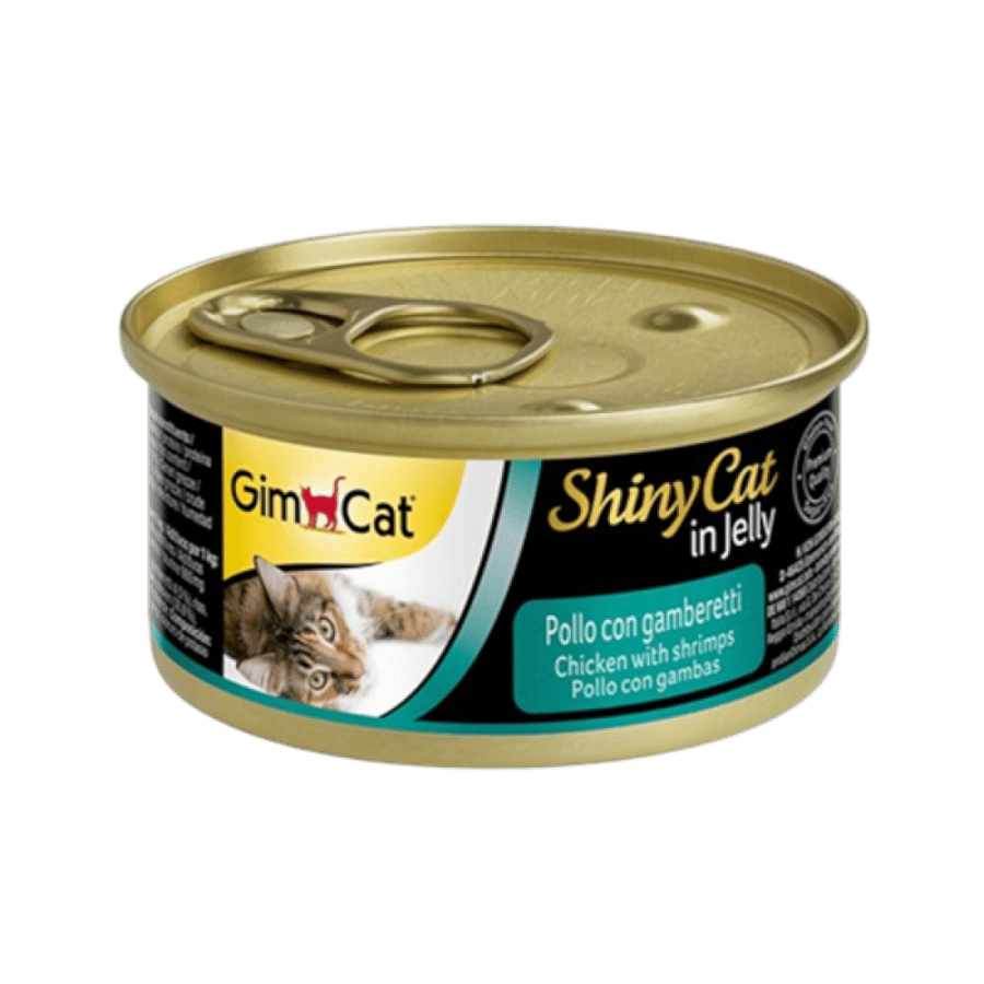 GimCat ShinyCat Chicken with Shrimps In Jelly 70g