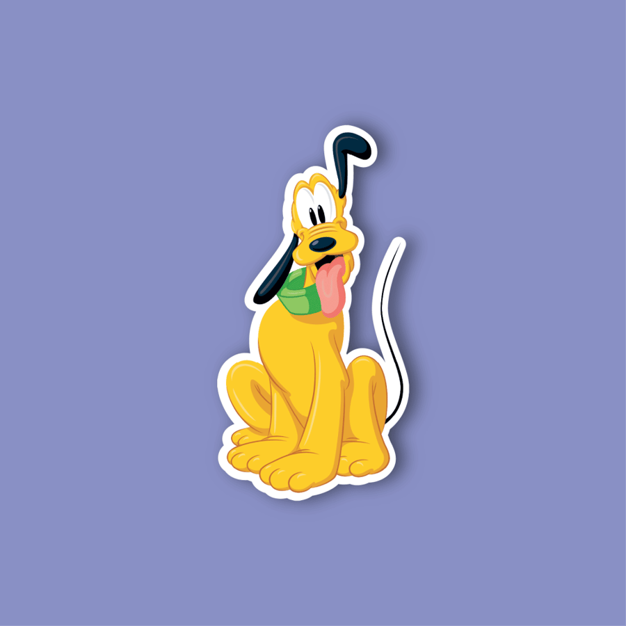 Laptop sticker (character Pluto)